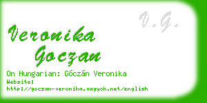 veronika goczan business card