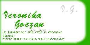 veronika goczan business card